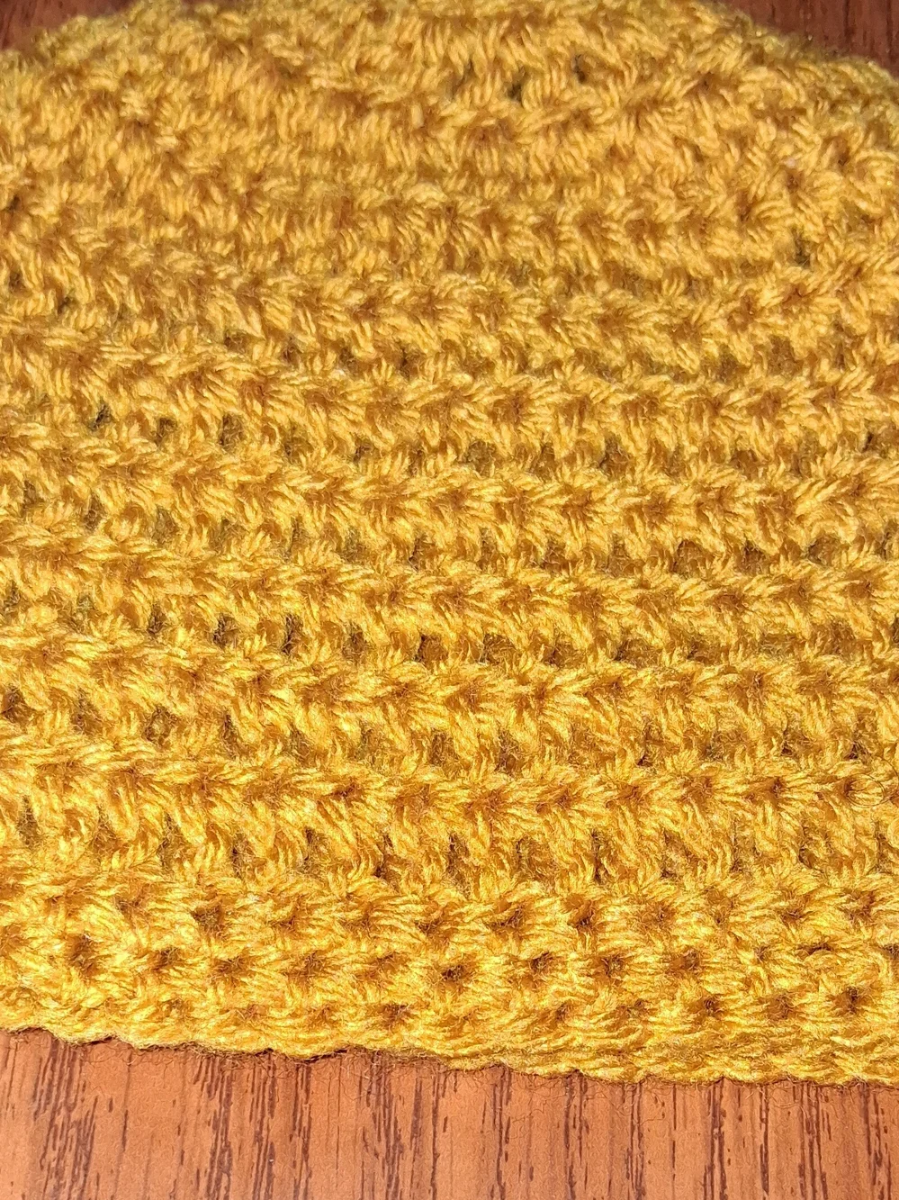 Handmade Golden Yellow Crochet Beanie - Kids Accessories